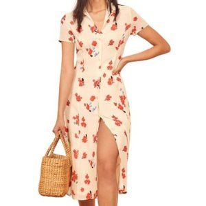 Reformation Sheila Floral Shirtdress, NWT Size 2